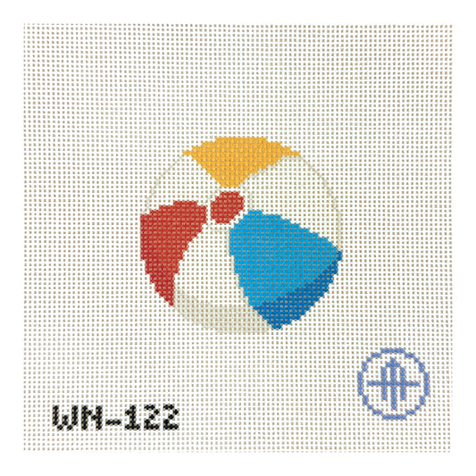 Wheelhaus Needlepoint Vintage Beach Ball Needlepoint Canvas