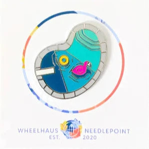 Wheelhaus Needlepoint Splash Zone Needle Minder Needlepoint Canvas