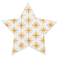 Whimsy and Grace Lisa's Star Needlepoint Canvas - 4" Gold