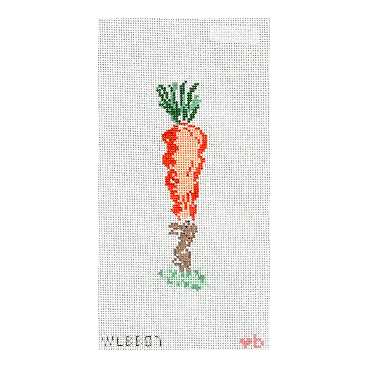 With Love By Bug Bunny with Carrot Needlepoint Canvas