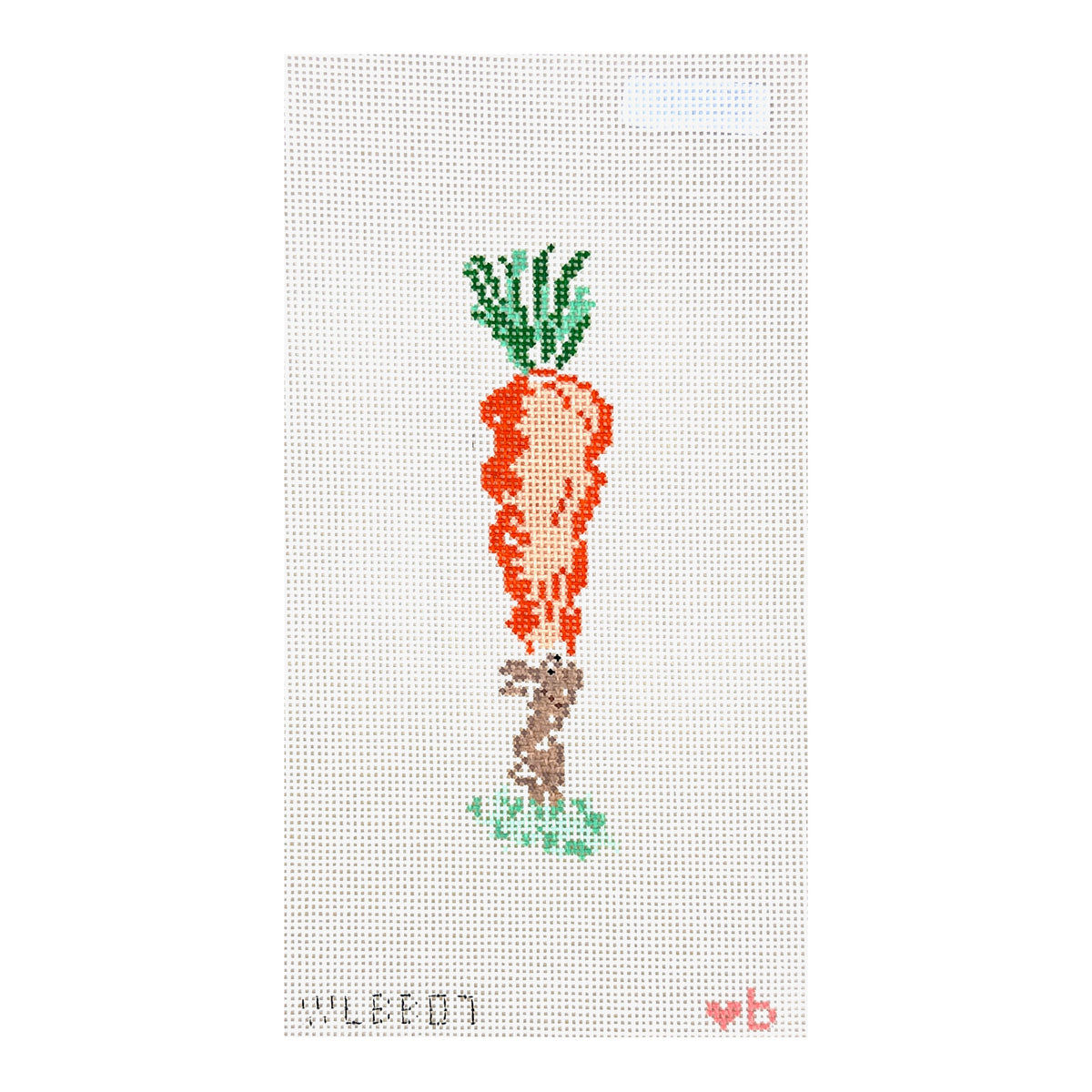 With Love By Bug Bunny with Carrot Needlepoint Canvas