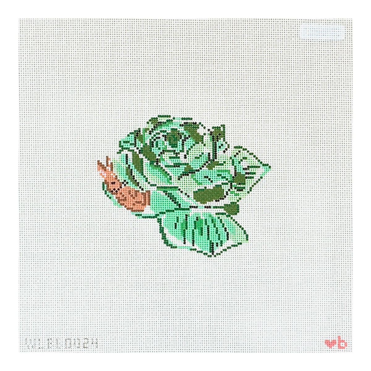 With Love By Bug Snuggle Bunny Needlepoint Canvas