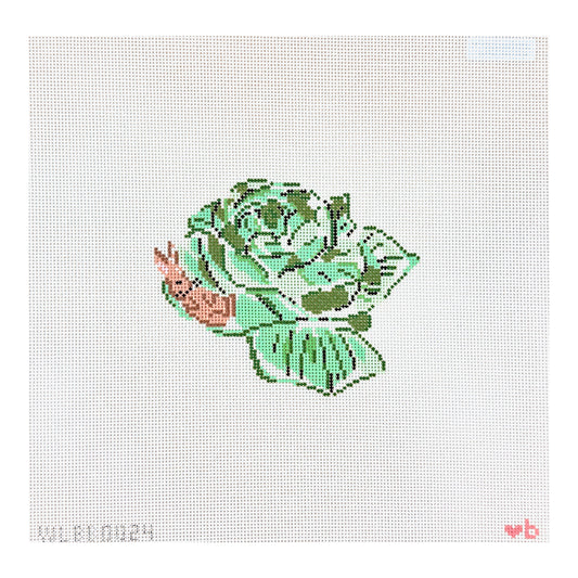 With Love By Bug Snuggle Bunny Needlepoint Canvas
