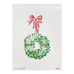With Love By Bug Star Wreath Needlepoint Canvas