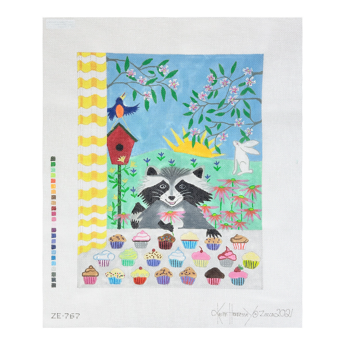 Zecca Karen Hennessey Fair Trade Needlepoint Canvas