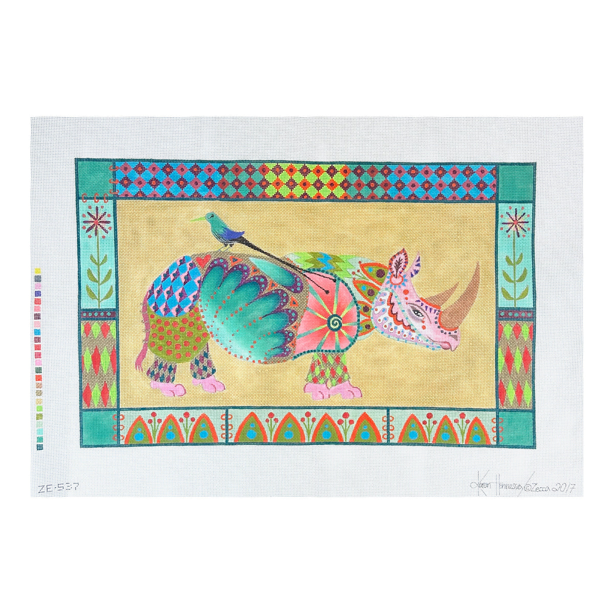 Zecca Karen Hennessey Homage to Durer Needlepoint Canvas