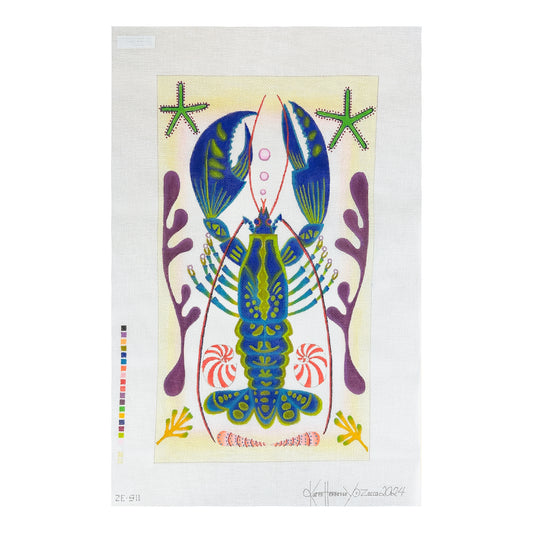 Zecca Karen Hennessey Pearl Collector Needlepoint Canvas