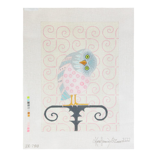 Zecca Karen Hennessey Who? Needlepoint Canvas