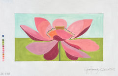 Zecca Lotus I Needlepoint Canvas