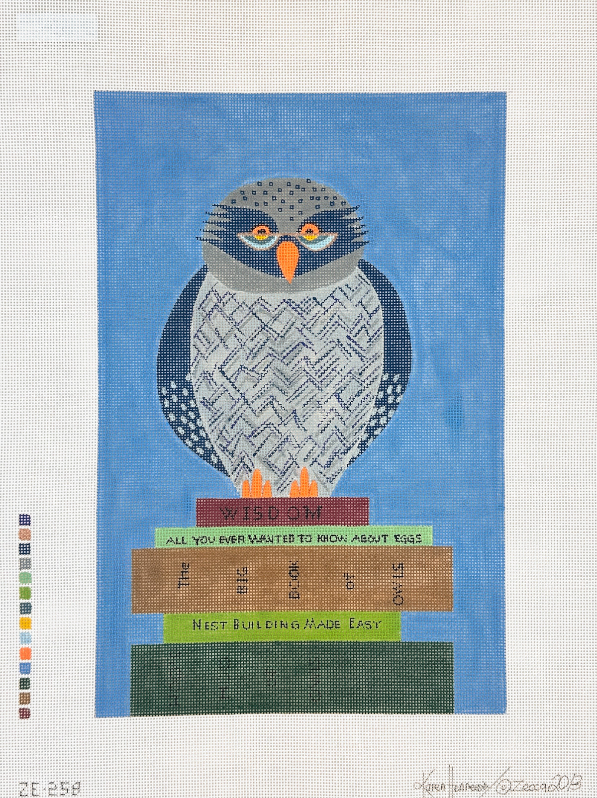 Zecca The Librarian 18M Needlepoint Canvas