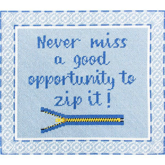 Needlepoint To Go Zip It Needlepoint Canvas